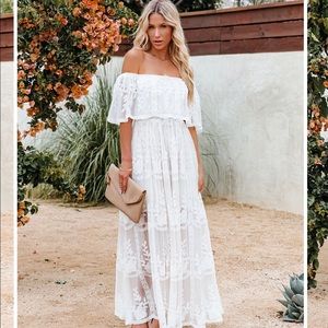 NWT White Bohemian Dress